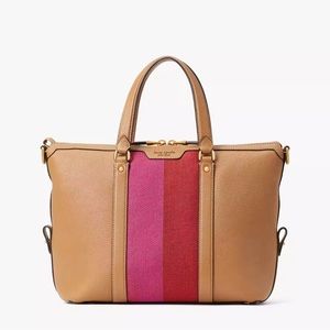 Kate Spade Racing Stripe Faye Medium Satchel
